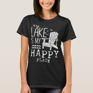 T-shirt Le Lac Est Mon Endroit Heureux