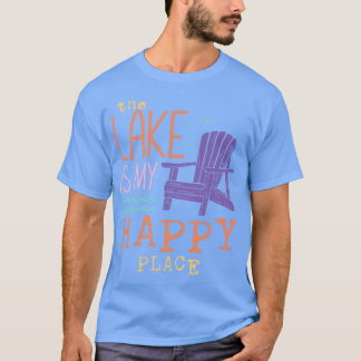 T-shirt Le lac est mon endroit heureux