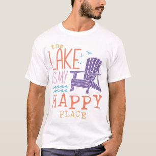 T-shirt Le Lac Est Mon Endroit Heureux