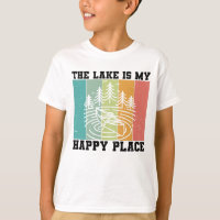 Le lac est mon Happy Place Distressed Lac Vintage