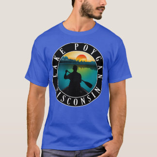 T-shirt Le lac Poygan Wisconsin Canoë