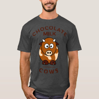 T-shirt Le Lait Chocolat Provient De Vaches Brown