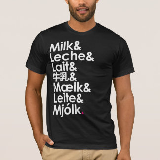 T-shirt Le Lait Est Notre Langue D'Amour