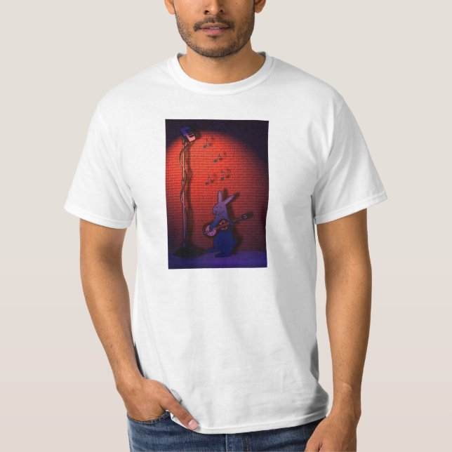 T-SHIRT LE LAPIN CHANTE LES BLEUS (Devant)