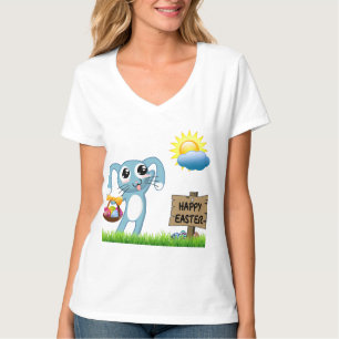 T-shirt Le lapin de Pâques souhaite un Joyeux Pâques