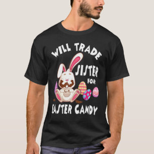 T-shirt Le Lapin Mange Des Oeufs De Chocolat Vont Échanger