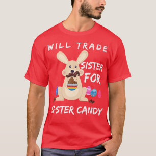 T-shirt Le Lapin Mange Des Oeufs De Chocolat Vont Échanger