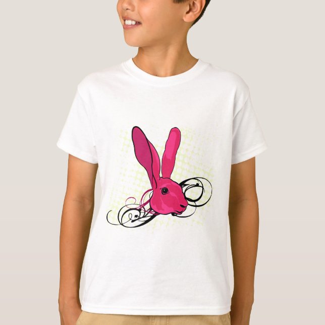 T-shirt Le lapin rose (Devant)