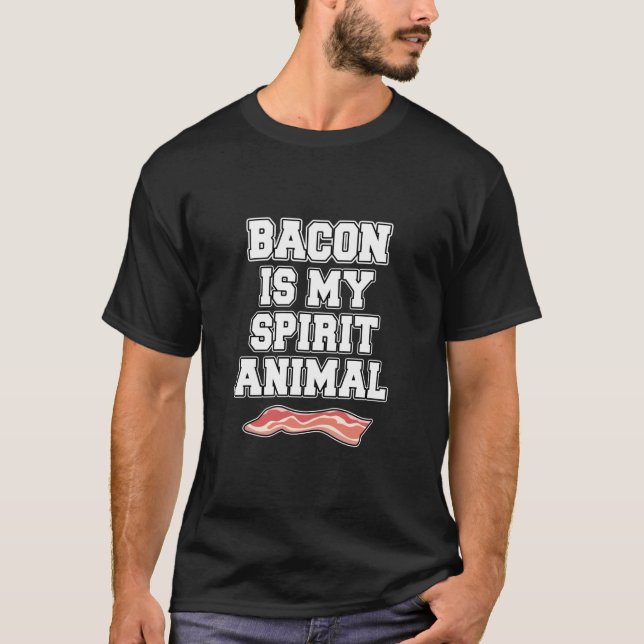 T-shirt Le lard est mon animal d'esprit (Devant)