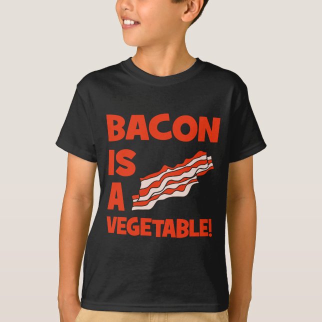 T-shirt le lard est un légume (Devant)