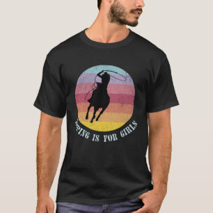 T-shirt Le lasso est pour les filles, Cowgirl, Cavalier am
