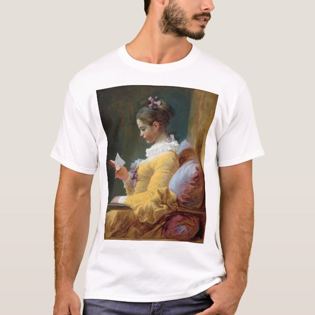 T-shirt Le lecteur, Fragonard (Devant)