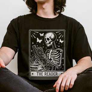T-shirt Le lecteur Skeleton Lecture Bolover Halloween