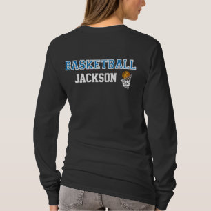 T-shirt Le lettrage bleu   de basket-ball personnalisent