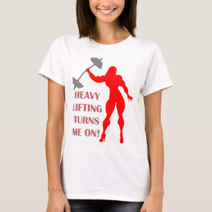 T-shirt Le levage lourd m'allume