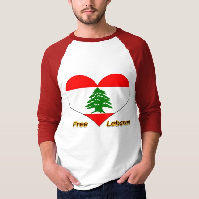 T-shirt Le Liban libre (Devant)