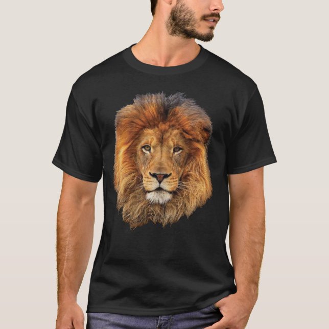 T-shirt Le lion de la faune africaine (Devant)