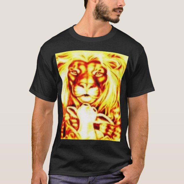 T-shirt Le lion et l'agneau (Devant)