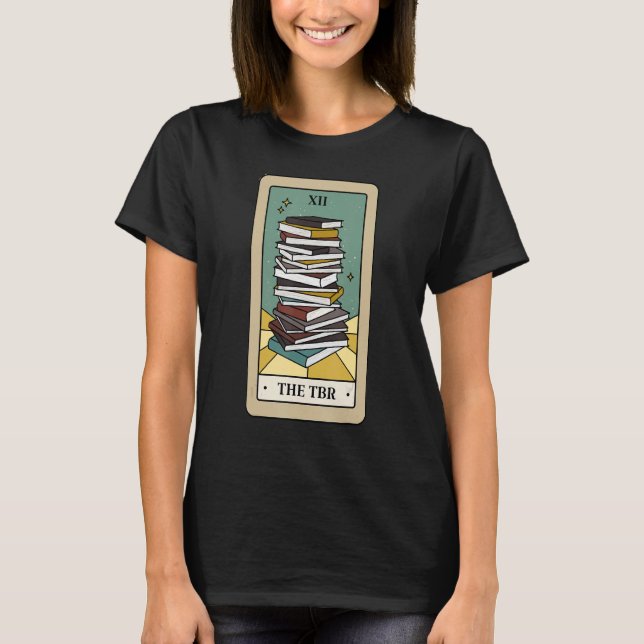 T-shirt Le livre de réservation de la carte Tarot Reader (Devant)