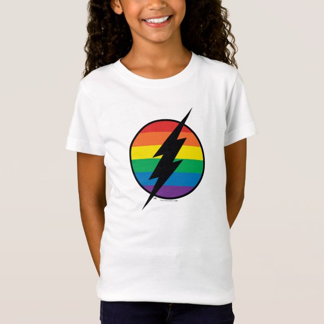 T-Shirt Le logo Arc-en-ciel Flash (Devant)