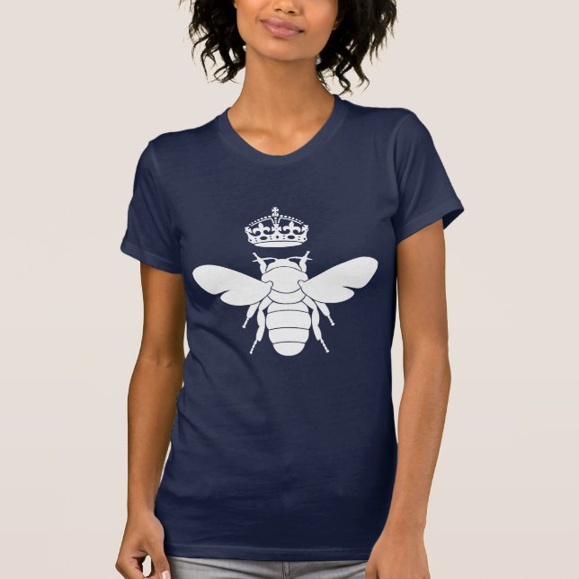 T-shirt Le logo blanc de reine des abeilles… sont vous une (Devant)