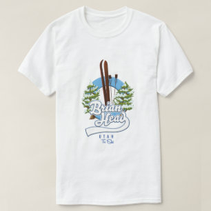 T-shirt Le logo de Brian Head Utah pour skier