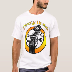 T-shirt Le logo de toile sale des hommes orange et jaune