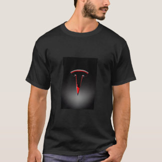 T-shirt Le logo rouge et noir de Tesla