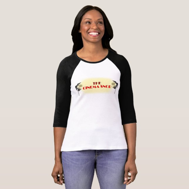 T-shirt Le logo snob de cinéma - 3/4 douille des femmes (Devant entier)