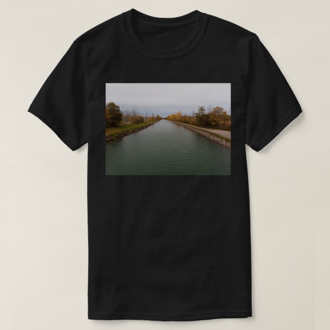 T-shirt Le long du canal Erie (Design devant)