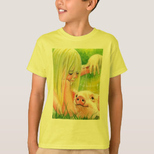 T-shirt Le long est venue une chemise d'araignée