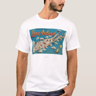 T-shirt Le Long Island, New York - salutations de
