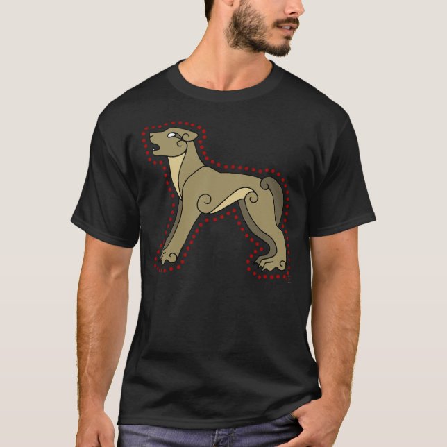 T-shirt Le loup celtique (Devant)