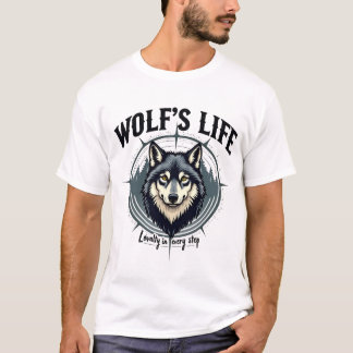 T-shirt le loup est la stéplovalence de la vie dans chaque