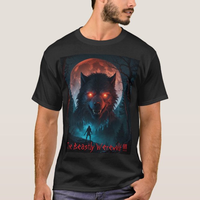T-shirt Le loup-garou brutal (Devant)