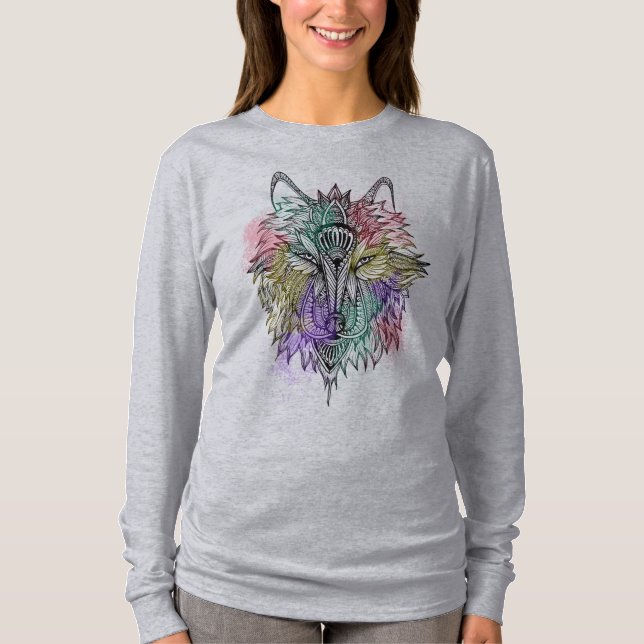 T-shirt Le loup solitaire (Devant)