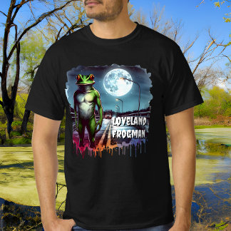 T-shirt Le Loveland Frogman | Ohio Cryptid