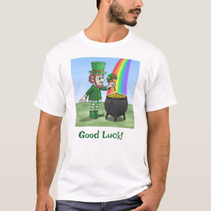 T-shirt Le lutin irlandais et le pot d'or