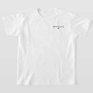 T-shirt Le luxe est d'être hors ligne - Esthétique minimal