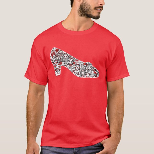 T-shirt Le magicien du Doodle Art d'Oz (Devant)