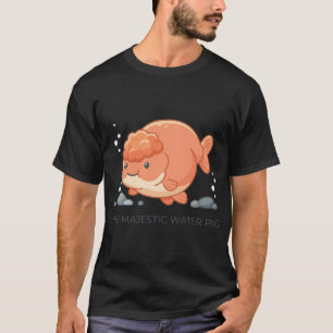 T-shirt Le Magnifique Poisson Rouge Ranchu Cochon d'Eau