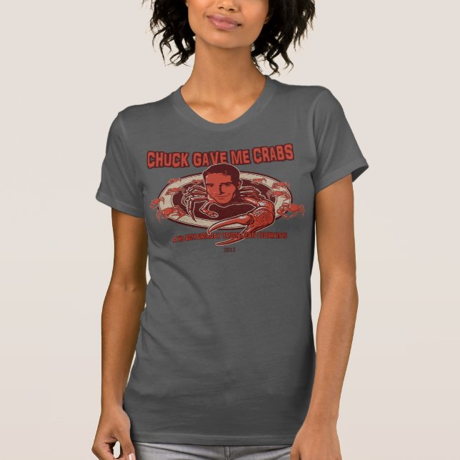 T-shirt Le mandrin m'a donné des crabes réservoir de (Devant)