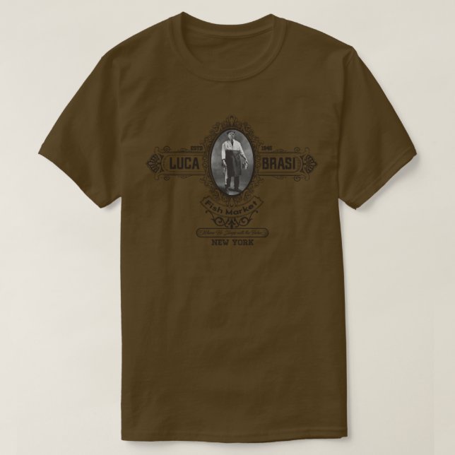 T-shirt Le marché aux poissons Luca Brasi (Design devant)