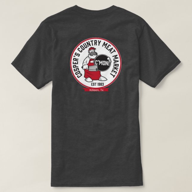 T-shirt Le marché de la viande de campagne de Cosper (Design dos)