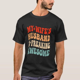 T-shirt Le Mari De Ma Femme Frappe Un Ventilateur Amusant