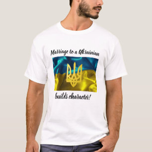 T-shirt Le mariage à un Ukrainien établit le caractère