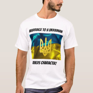 T-shirt Le mariage à un Ukrainien établit le caractère