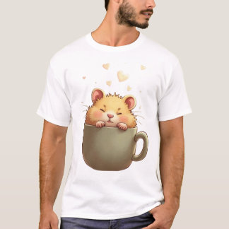 T-shirt Le Matin - Cosy Hamster Coffee Shirt