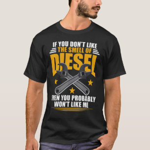 T-shirt Le mécanicien diesel n'aime pas l'odeur du diesel