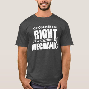 T-shirt Le mécanicien est toujours pièce en t drôle dro
